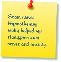 Exam nerves Hypnotherapy really helped my study,pre-exam nerves and anxiety.